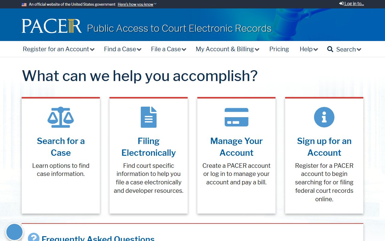 Tensas Parish court records federal PACER portal