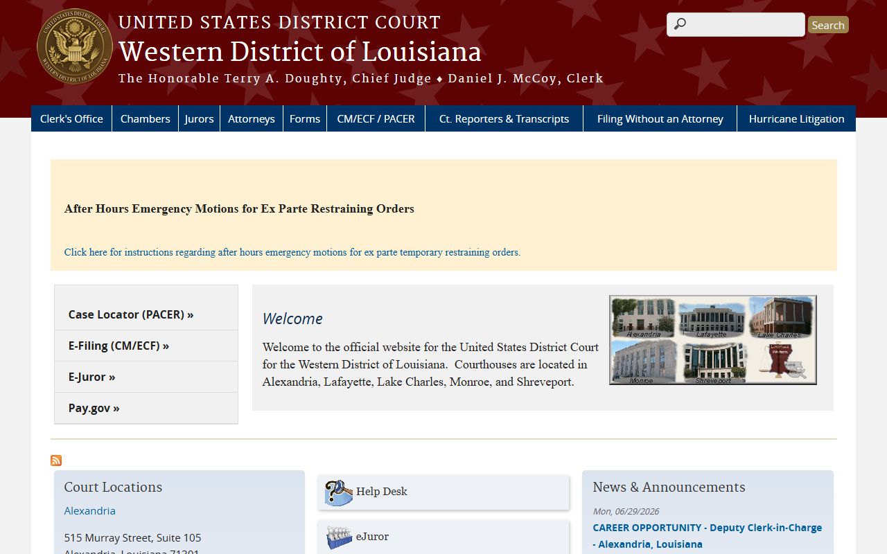 Tensas Parish court records federal district court source